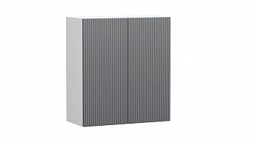 Шкаф навесной Windy (Винди), цвет Серый Шифер+Белый Премиум